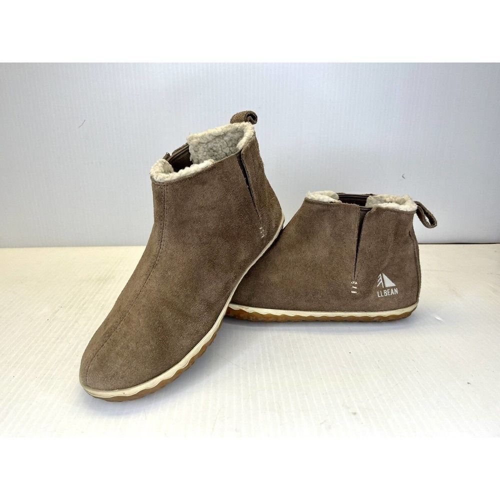L L Bean Womens Mountain Boot Slipper Leather Size 6M